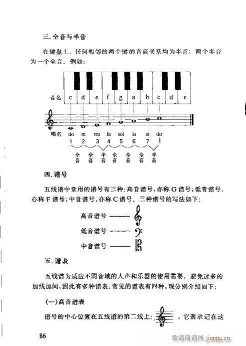 未知 《识谱全书81-100》简谱