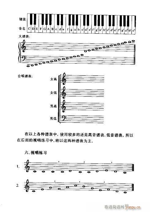 未知 《识谱全书81-100》简谱