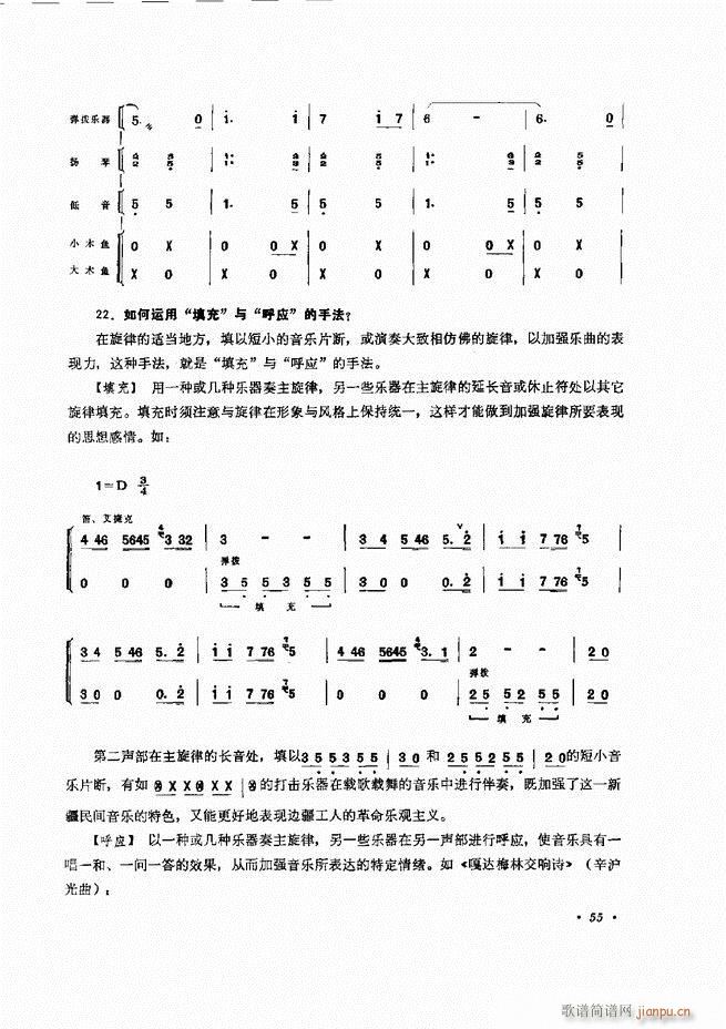 未知 《小型乐队编配b 目录前言 1-60》简谱