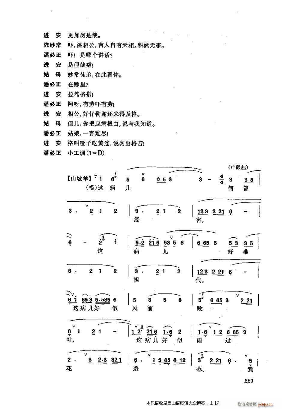 未知 《振飞 201-240 戏谱》简谱