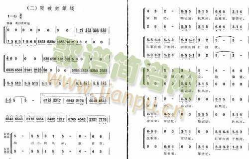 长征组歌2 《突破封锁线》简谱