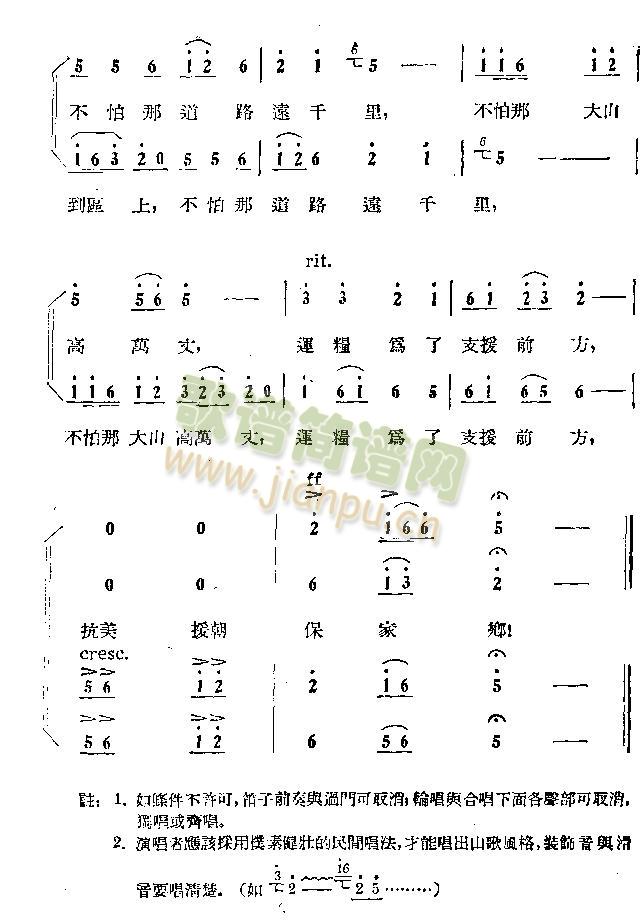 未知 《家家户户运粮忙》简谱