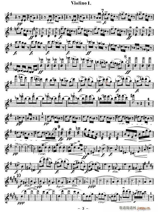 未知 《Symphony No.9 in E Minor, Op.95》简谱