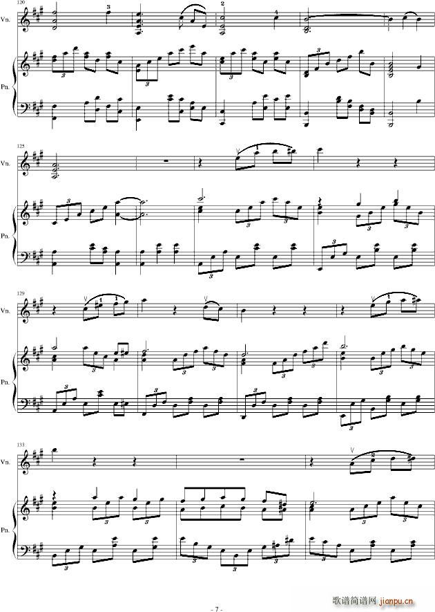 未知 《A小调舞曲（For Piano And Violin）》简谱