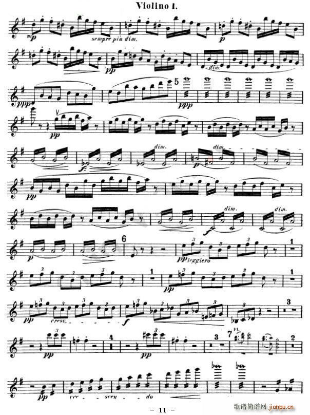 未知 《Symphony No.9 in E Minor, Op.95》简谱