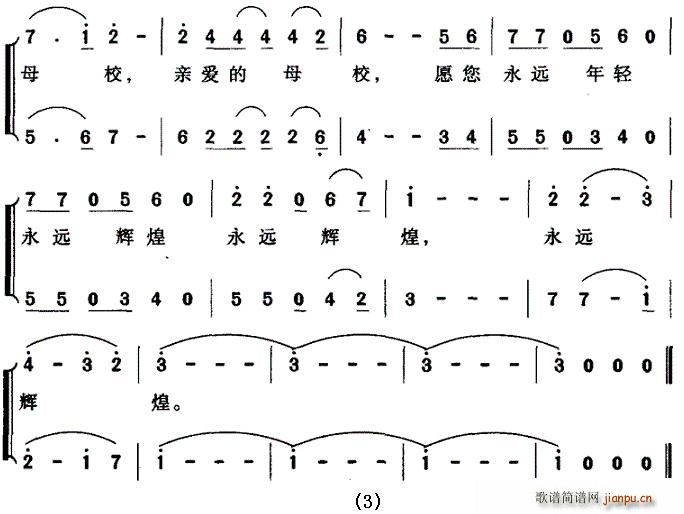 颜娃沙 《相约母校》简谱