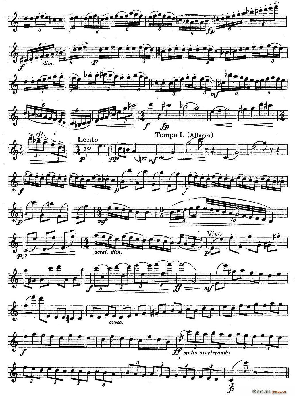 未知 《奇特克-萨克斯练习曲之一（ETUDY PRO SAXOPHON - FR ZITRK.op.3）》简谱