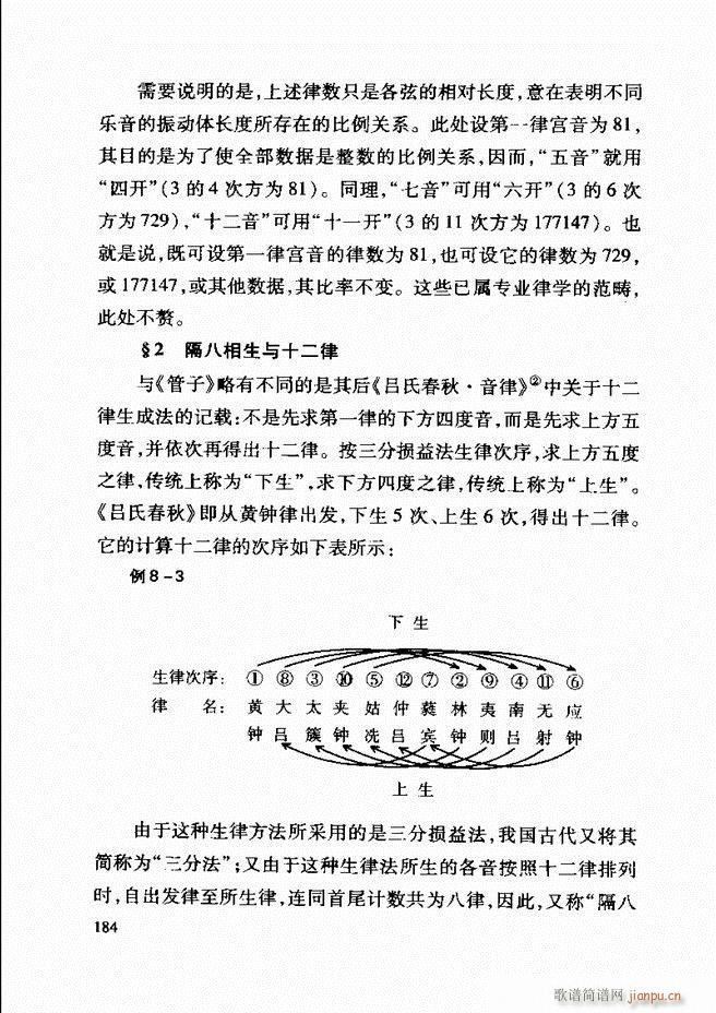 未知 《中国传统乐理基础教程 182-241》简谱