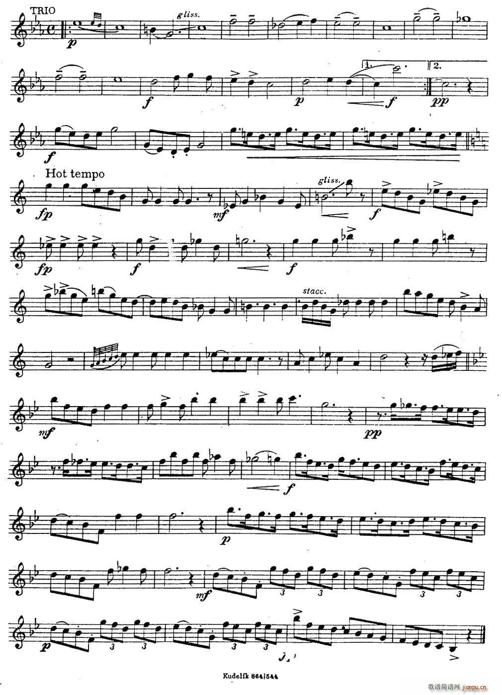 未知 《奇特克-萨克斯练习曲之13（ETUDY PRO SAXOPHON - FR ZITRK.op.3）》简谱