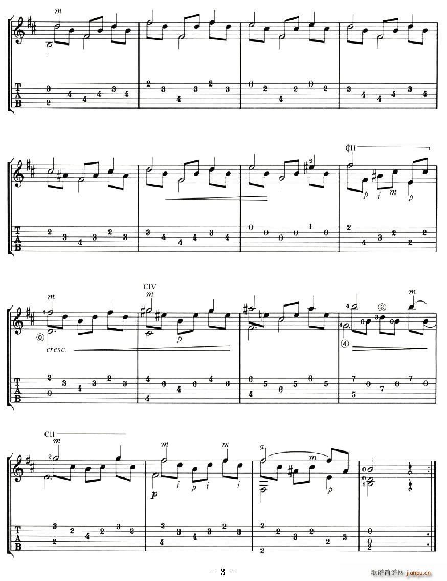 未知 《STUDY IN B MINOR》简谱