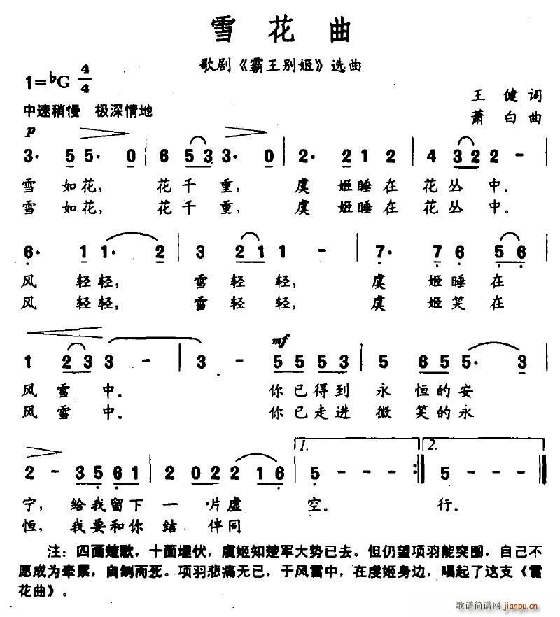 苍海笛声 王健 《霸王别姬》简谱