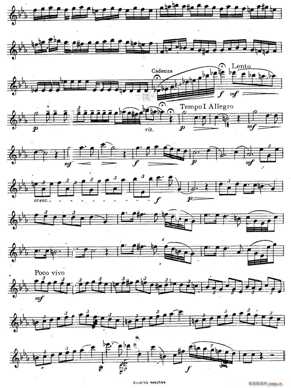 未知 《奇特克-萨克斯练习曲之16（ETUDY PRO SAXOPHON - FR ZITRK.op.3）》简谱