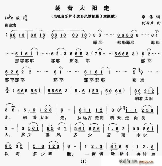 李伟 《达乡风情掠影》简谱