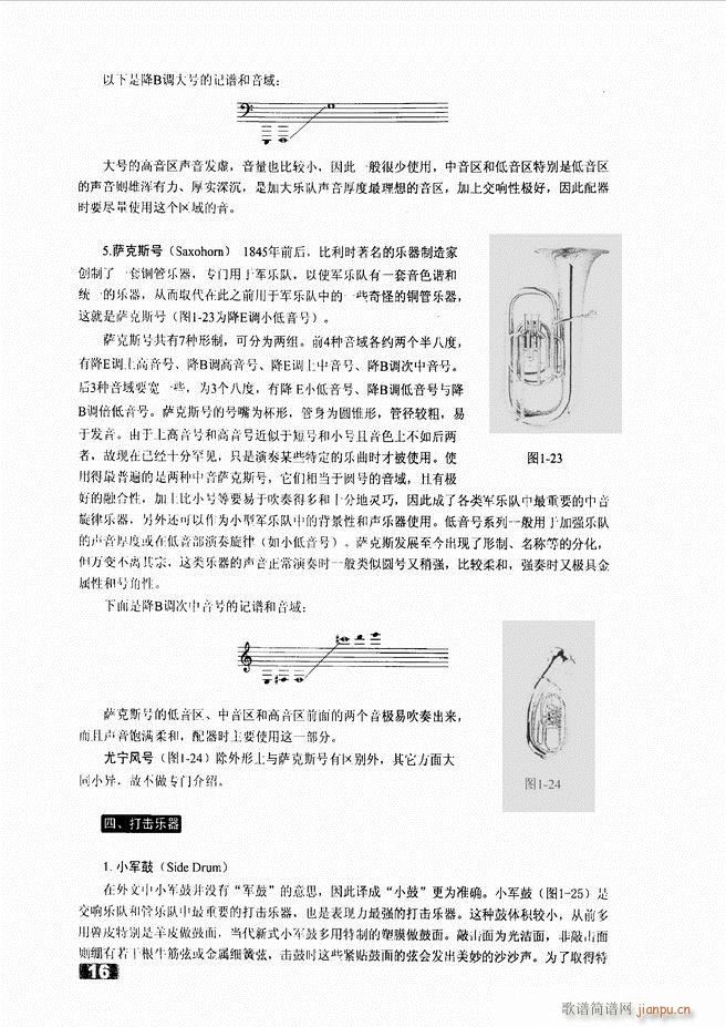 未知 《怎样建立小型军乐队 目录1-50》简谱