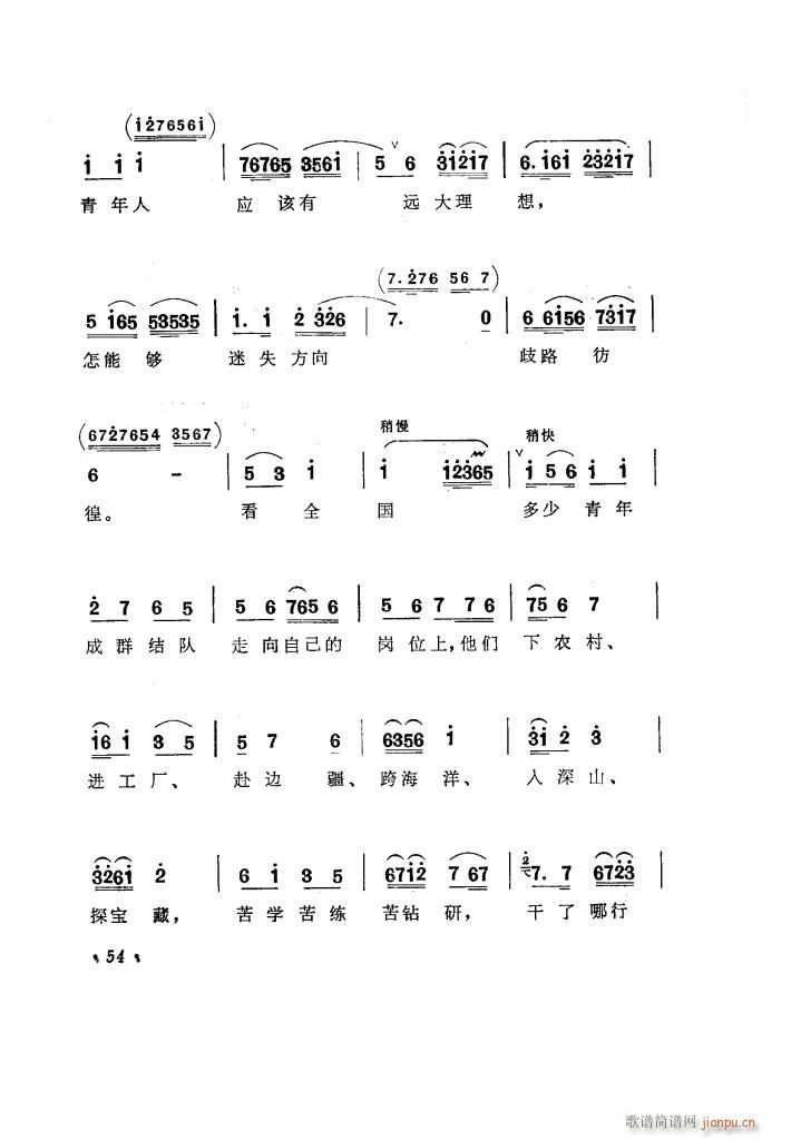 评剧 《向阳商店（ 唱腔选集）》简谱