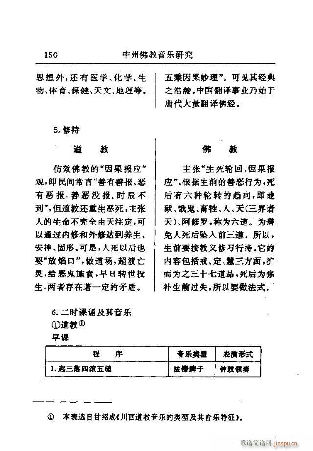 未知 《中州佛教音乐研究：论文选集121-150》简谱