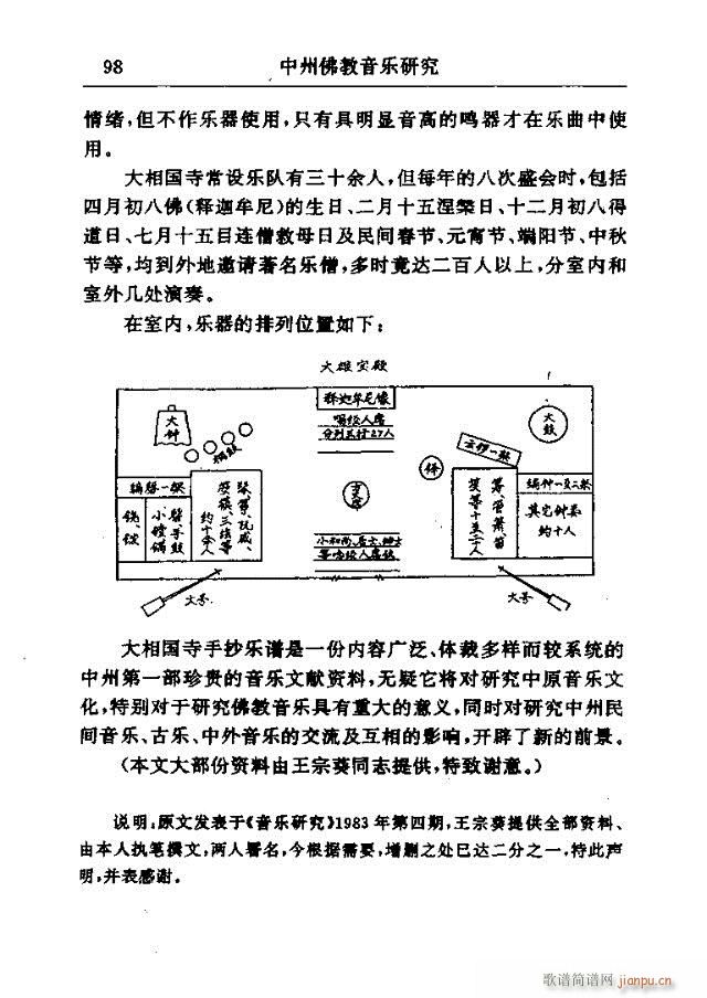 未知 《中州佛教音乐研究：论文选集91-120》简谱