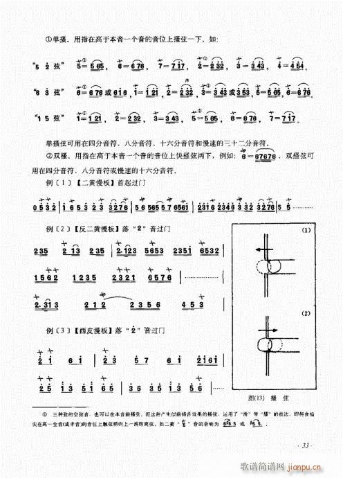 未知 《京胡演奏法 （增订本）21-40》简谱