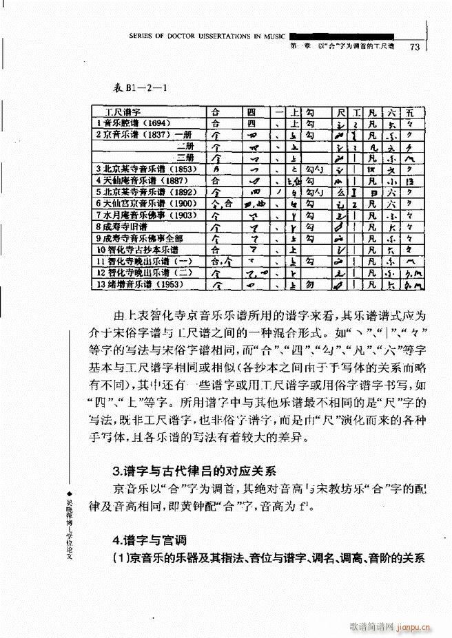 未知 《中国工尺谱研究 61-120》简谱