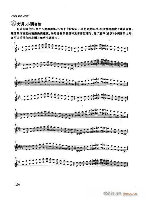 未知 《木管乐器演奏法141-160》简谱