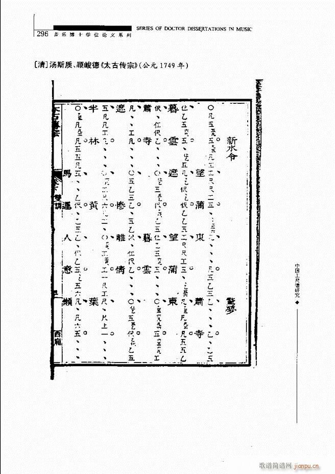 未知 《中国工尺谱研究 241-310》简谱