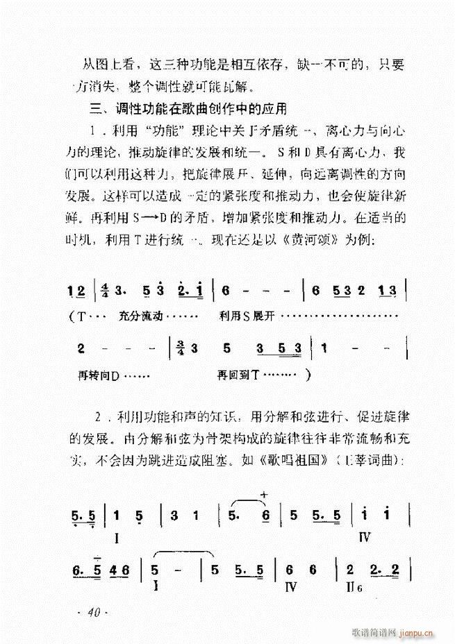 未知 《歌曲作法十二讲目录前言1-60》简谱