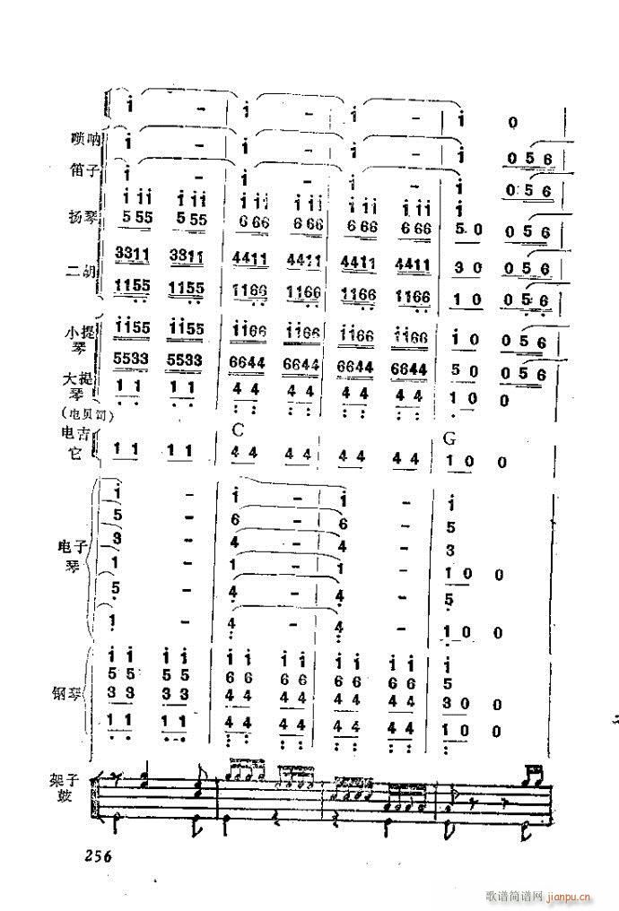 未知 《自然组合的小乐队配器指南241-282》简谱