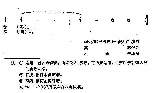 未知 《我们民族真勇敢》简谱