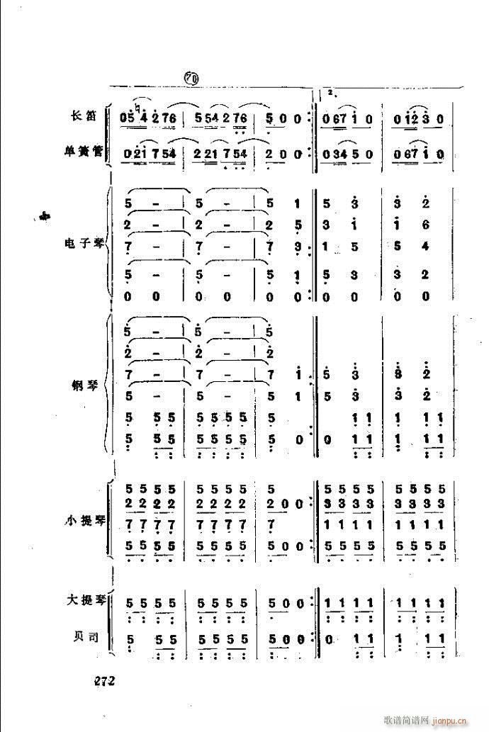 未知 《自然组合的小乐队配器指南241-282》简谱