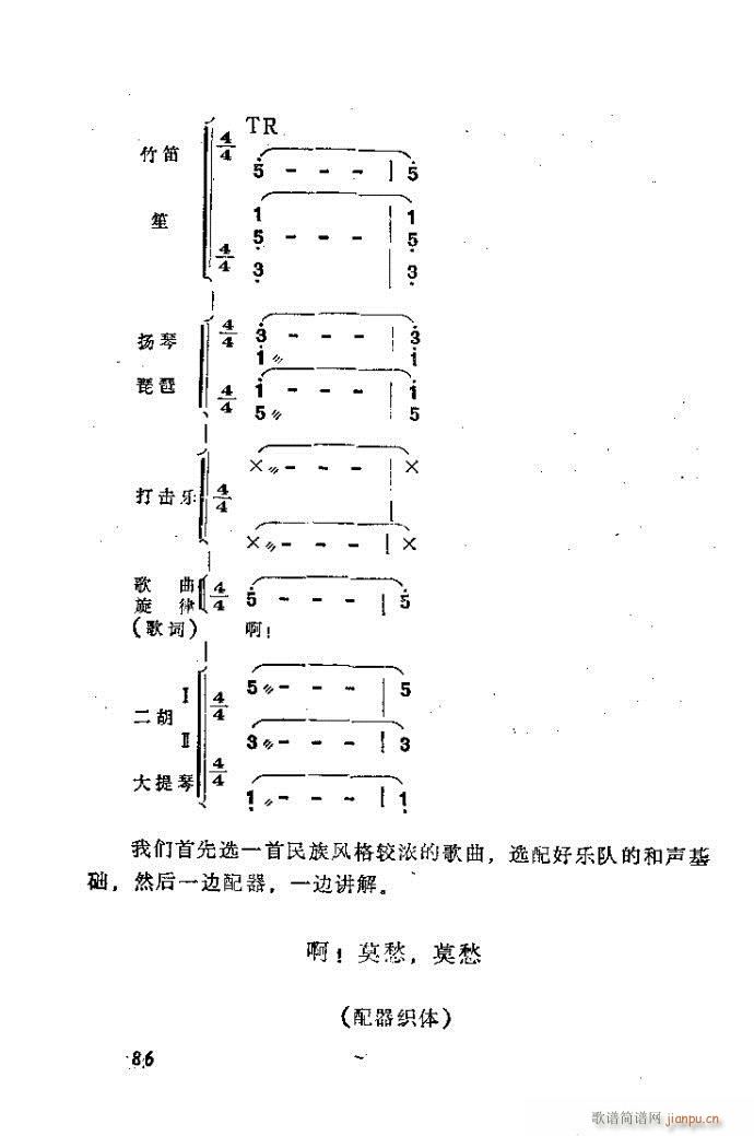 未知 《自然组合的小乐队配器指南81-120》简谱