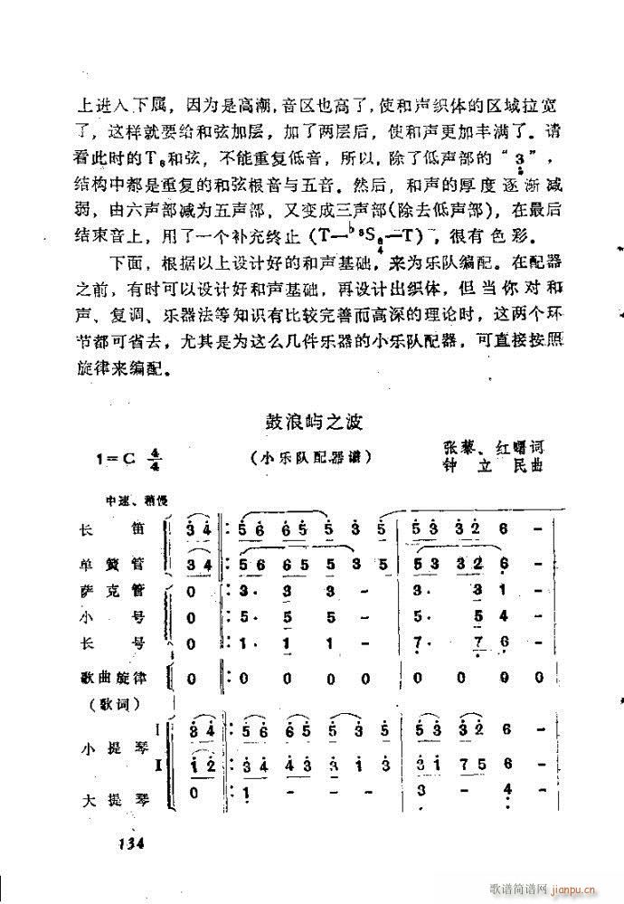 未知 《自然组合的小乐队配器指南121-160》简谱