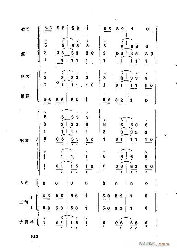 未知 《自然组合的小乐队配器指南161-200》简谱