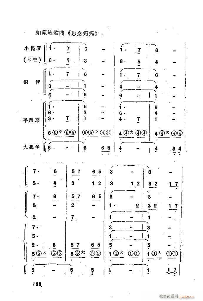 未知 《自然组合的小乐队配器指南161-200》简谱