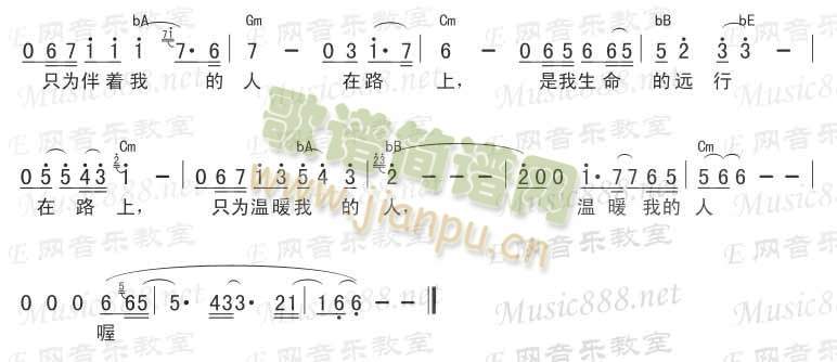 刘欢 《在路上》简谱