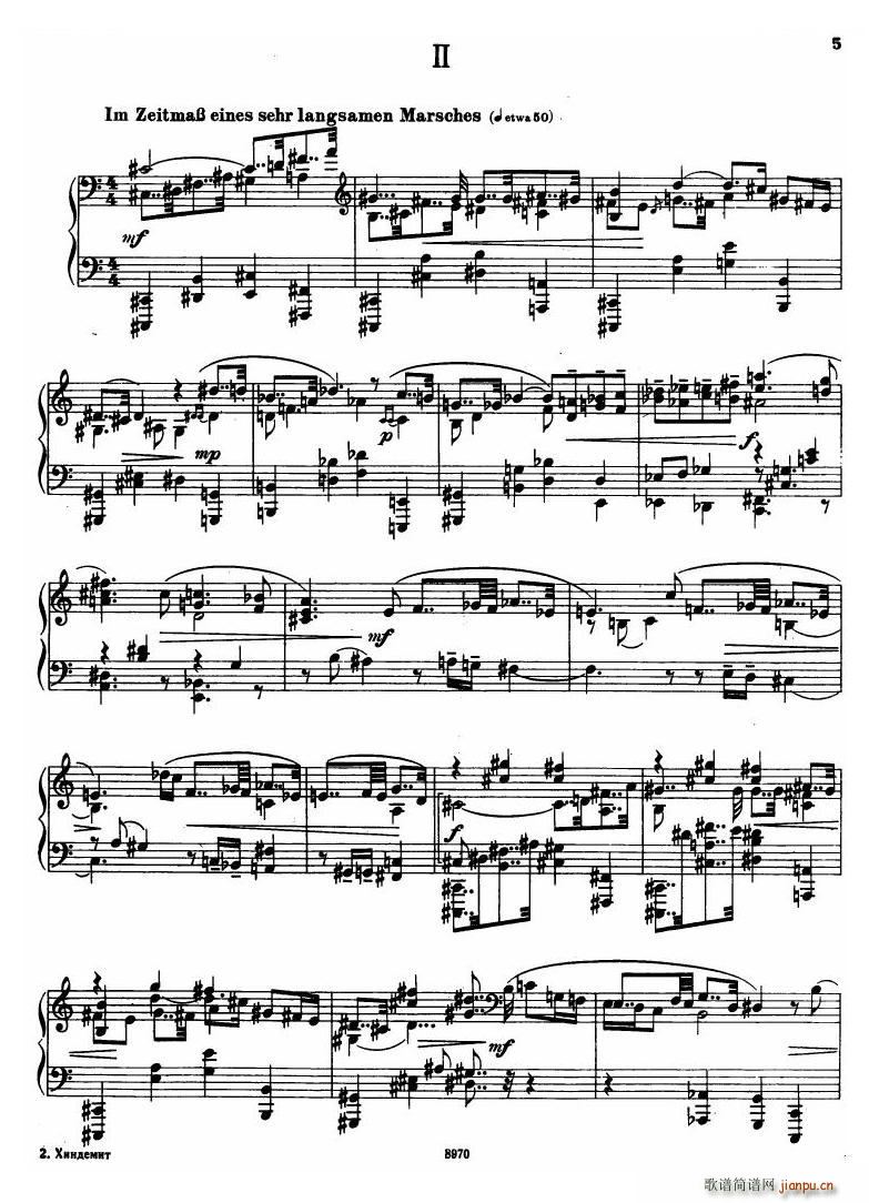 未知 《Hindemith - Sonata No 1 Sonata No 1 -》简谱