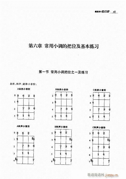 未知 《跟我学电贝司41-60》简谱