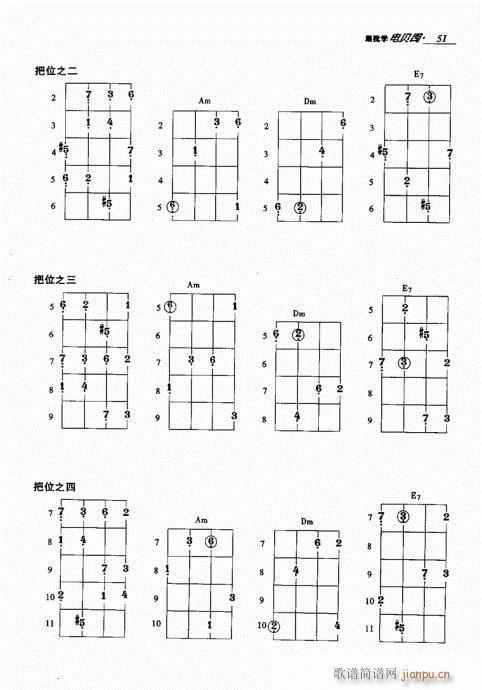 未知 《跟我学电贝司41-60》简谱