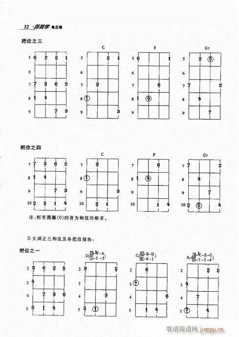 未知 《跟我学电贝司21-40》简谱