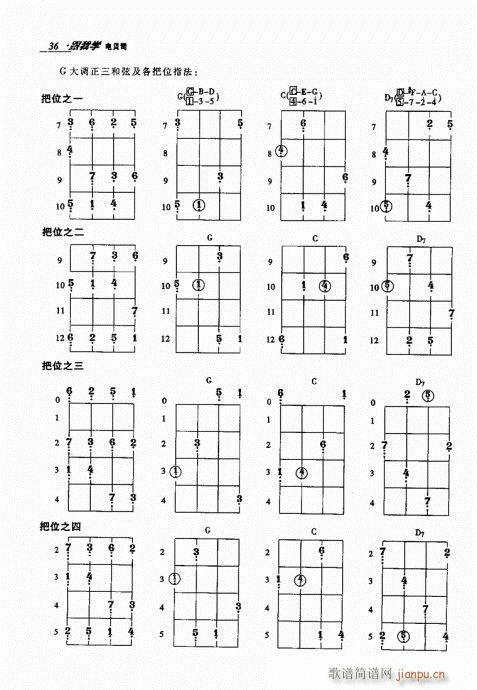 未知 《跟我学电贝司21-40》简谱