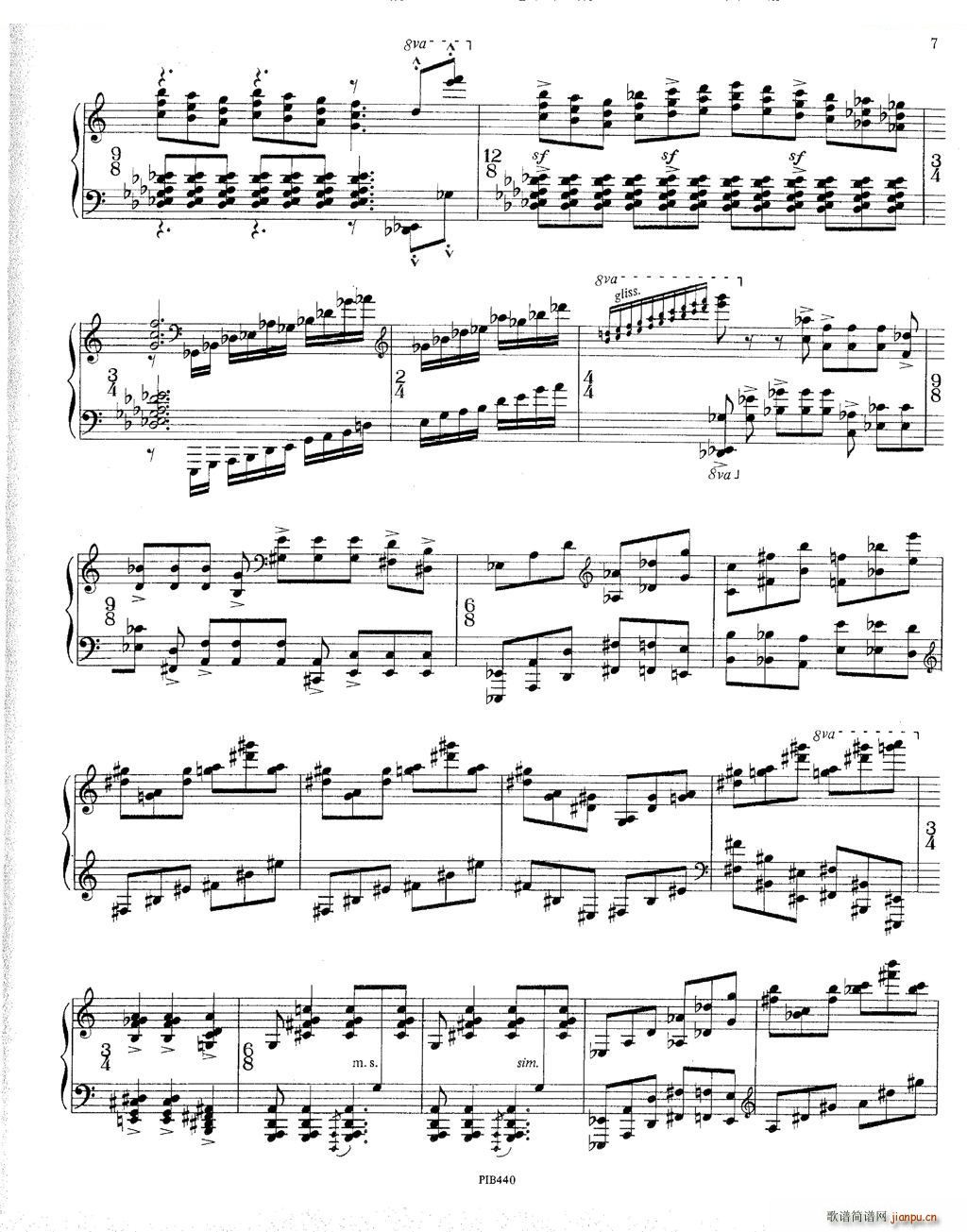 未知 《Ginastera - Sonata No 3 Sonata No 3 -》简谱