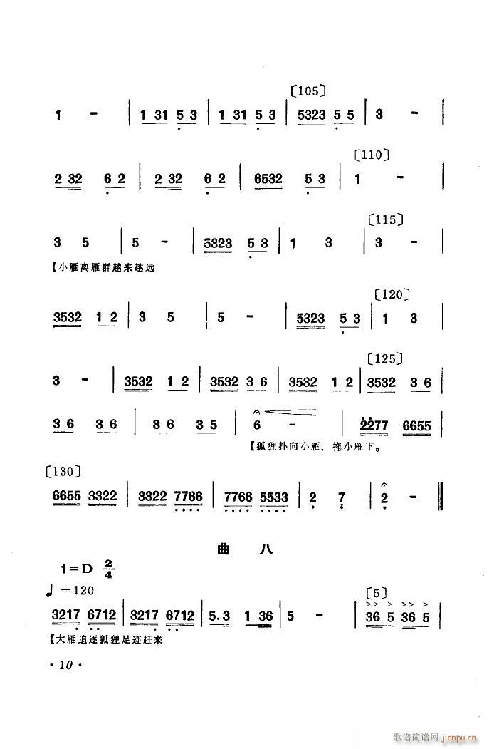 未知 《群雁高飞（舞蹈音乐）》简谱