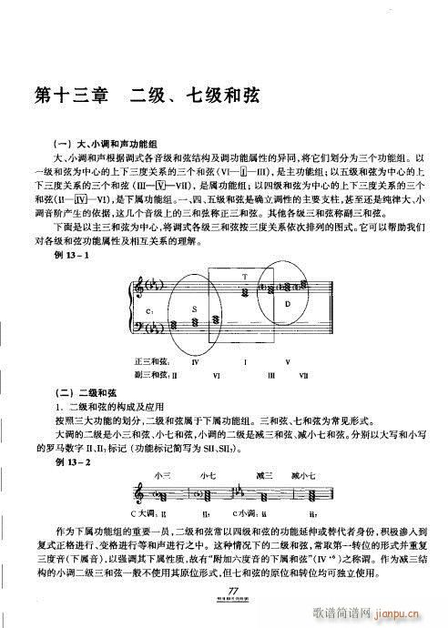 未知 《初级和声教程61-80》简谱