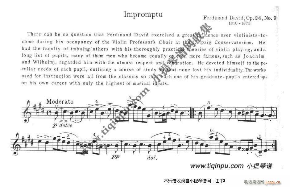 2 DAVID 《IMPROMPTU》简谱