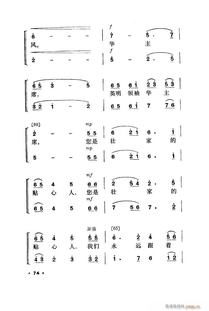 未知 《春暖壮乡（舞蹈音乐）》简谱