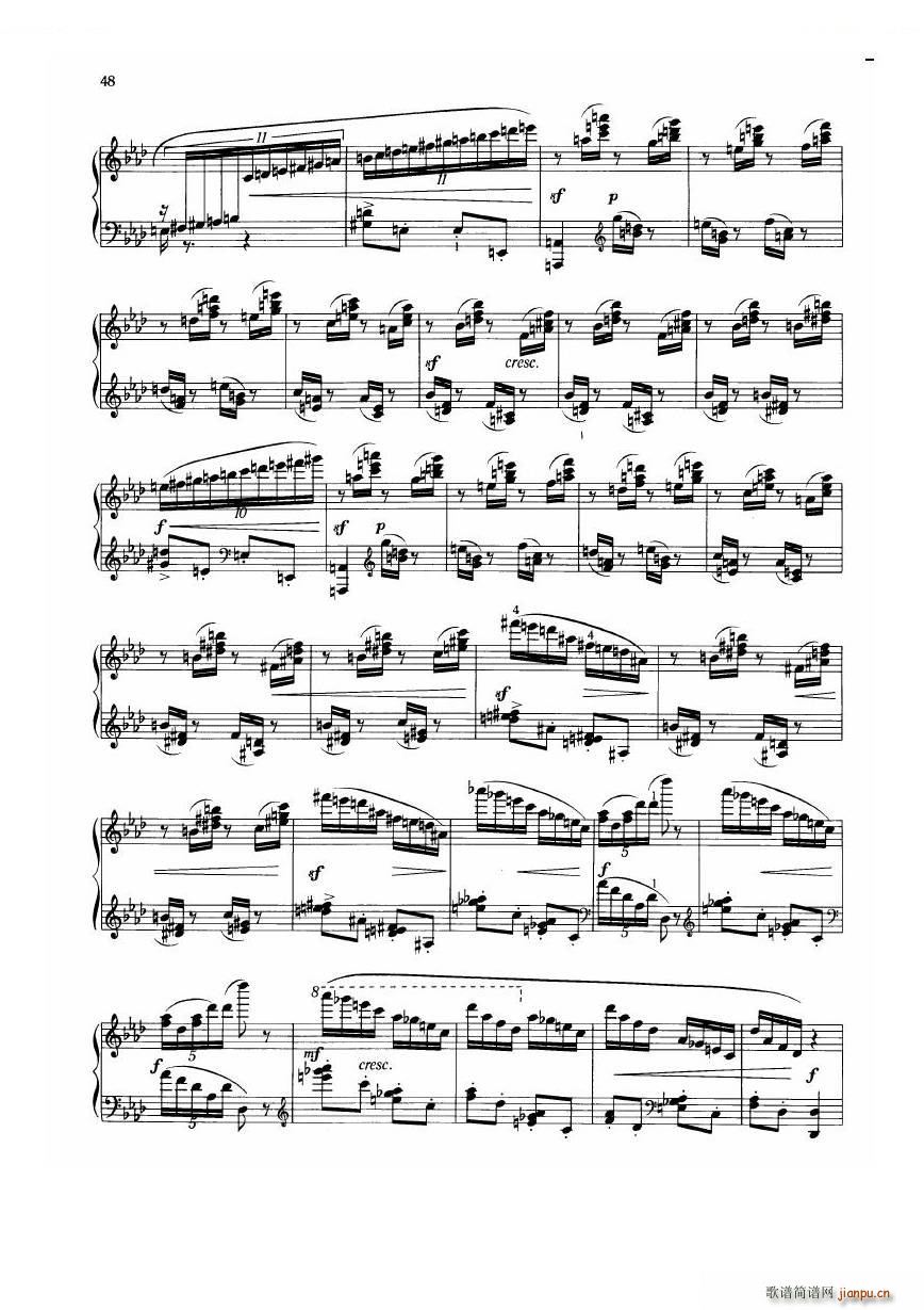 未知 《Dohnanyi Etude Op 28 - 6 6 -》简谱