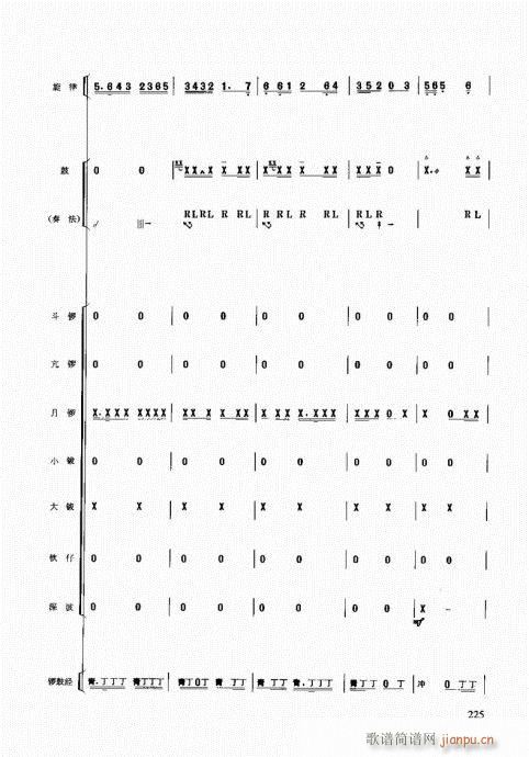 未知 《民族打击乐演奏教程221-247页》简谱