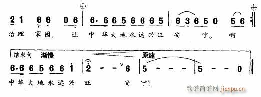 未知 《军民并肩战洪魔》简谱