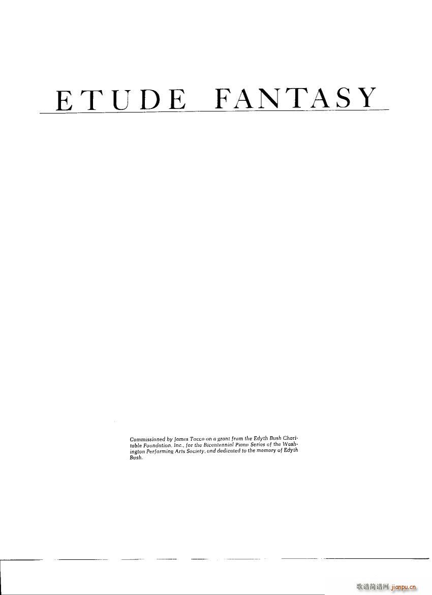 未知 《Corigliano - Etude Fantasy Etude Fantasy -》简谱