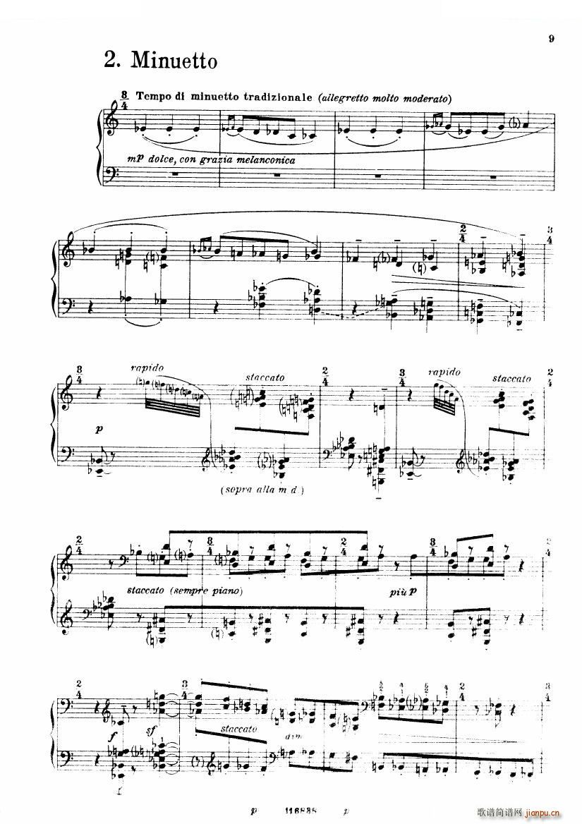 未知 《Casella - Sonatina (piano) Sonatina (piano) -》简谱