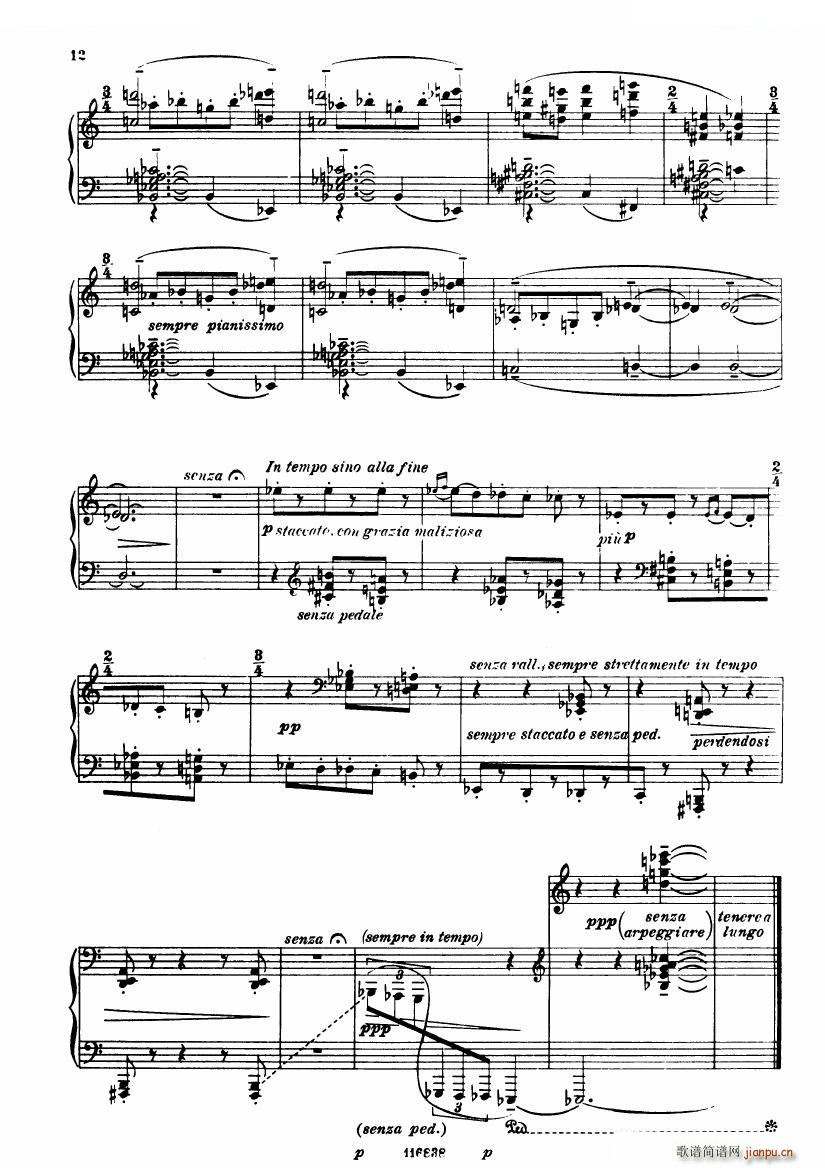 未知 《Casella - Sonatina (piano) Sonatina (piano) -》简谱